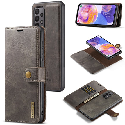DG.MING Crazy Horse Texture Detachable Magnetic Leather Phone Case, For Samsung Galaxy A23 5G
