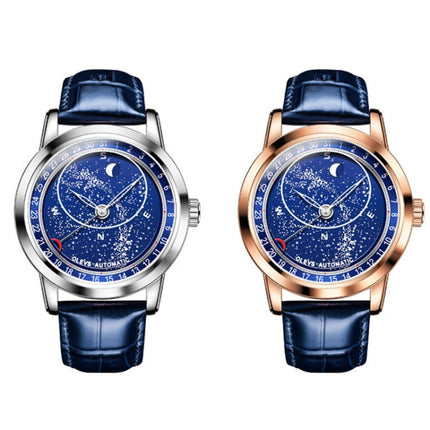 OLEVS 9923 Luminous Starry Dial Automatic Mechanical Men Watch