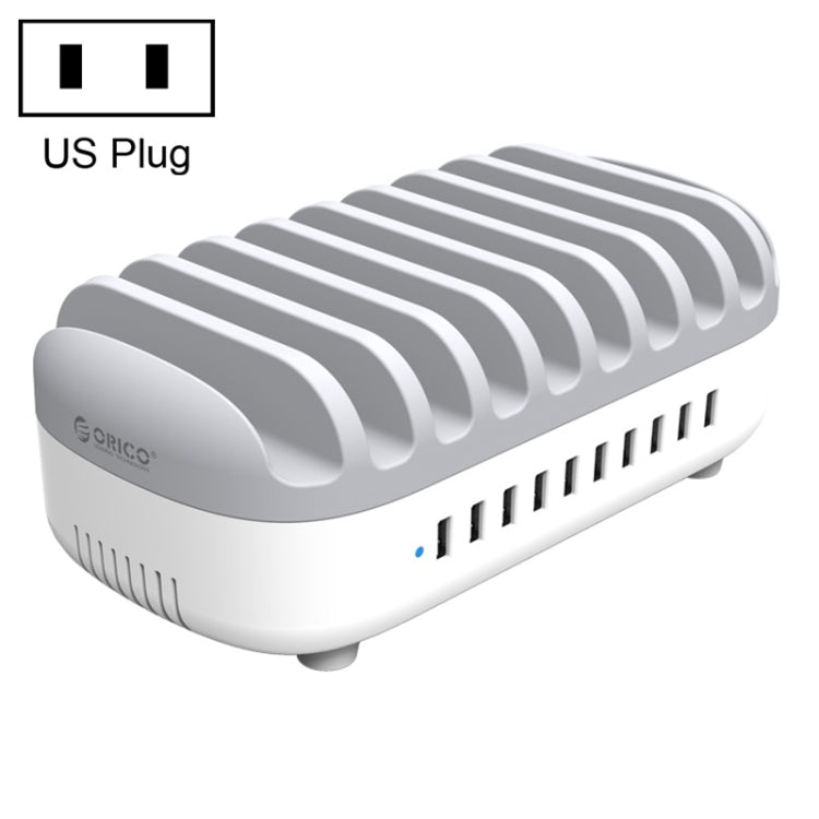 ORICO DUK-10P-DX 120W 5V 2.4A 10 Ports USB Charging Station,, AU Plug, EU Plug, US Plug, UK Plug