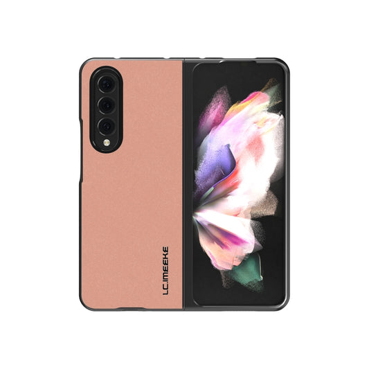 LC.IMEEKE Shock-resistant Plain Leather All-inclusive Protective Case, For Samsung Galaxy Z Flip4 5G, For Samsung Galaxy Z Fold4 5G