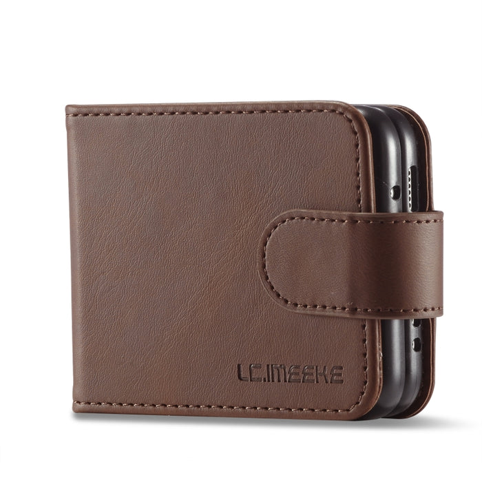 LC.IMEEKE Calf Texture Leather Phone Case, For Samsung Galaxy Z Flip4 5G, For Samsung Galaxy Z Fold4 5G