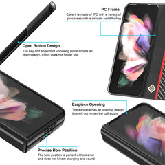 LC.IMEEKE Carbon Fiber Horizontal Flip Leather Phone Case, For Samsung Galaxy Z Flip4 5G, For Samsung Galaxy Z Fold4 5G