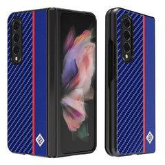 LC.IMEEKE Carbon Fiber Horizontal Flip Leather Phone Case, For Samsung Galaxy Z Flip4 5G, For Samsung Galaxy Z Fold4 5G