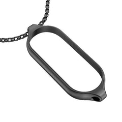 MIJOBS Metal Pendant Stainless Steel Watch Necklace, For Xiaomi Mi Band 5 / 6