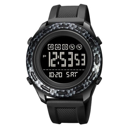 SKMEI 1872 Stainless Steel Buckle PU Strap Waterproof Electronic Watch