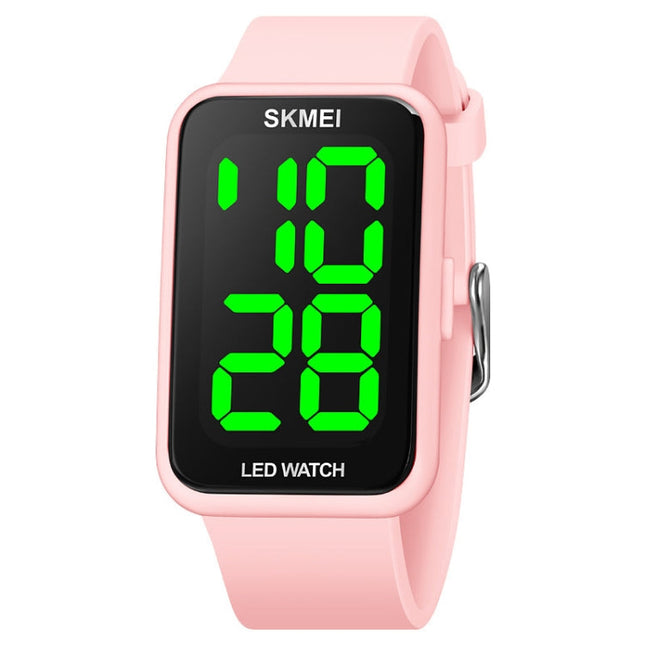 SKMEI 1873 PU Strap Waterproof LED Electronic Watch