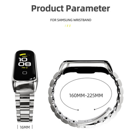 MIJOBS Three-bead Metal Stainless Steel Watch Band