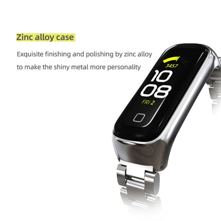 MIJOBS Three-bead Metal Stainless Steel Watch Band