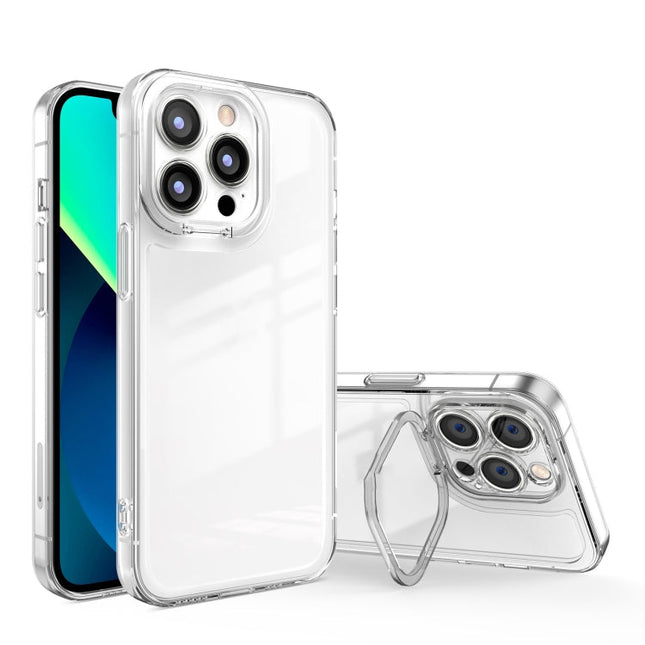 Transparent Invisible Bracket Shockproof Phone Case, For iPhone 11, For iPhone 11 Pro, For iPhone 11 Pro Max, For iPhone 12 Pro Max, For iPhone 12 Pro, For iPhone 12, For iPhone 13, For iPhone 13 Pro, For iPhone 13 Pro Max