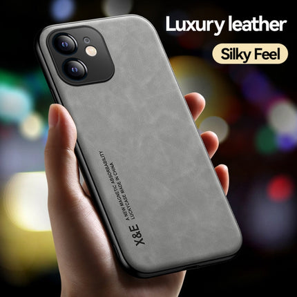 Skin Feel Magnetic Leather Back Phone Case