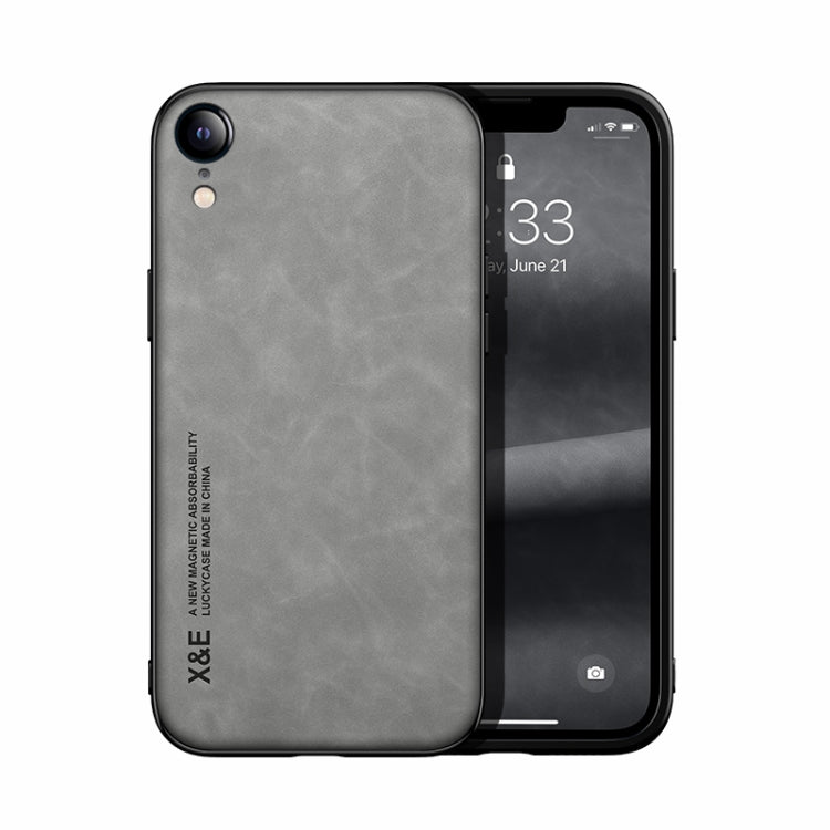 Skin Feel Magnetic Leather Back Phone Case