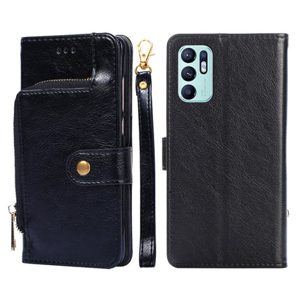 Zipper Bag PU + TPU Horizontal Flip Leather Phone Case, For OPPO Reno5 A, For OPPO Reno6 4G, For OPPO Reno8 5G, For OPPO Reno8 Pro 5G, For OPPO Reno8 Pro+ 5G, For OPPO Realme GT Master/Q3 Pro Carnival