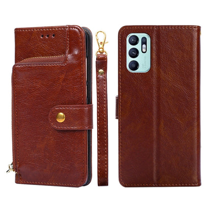 Zipper Bag PU + TPU Horizontal Flip Leather Phone Case, For OPPO Reno5 A, For OPPO Reno6 4G, For OPPO Reno8 5G, For OPPO Reno8 Pro 5G, For OPPO Reno8 Pro+ 5G, For OPPO Realme GT Master/Q3 Pro Carnival