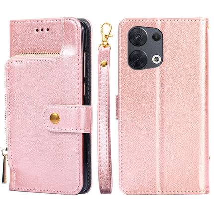 Zipper Bag PU + TPU Horizontal Flip Leather Phone Case, For OPPO Reno5 A, For OPPO Reno6 4G, For OPPO Reno8 5G, For OPPO Reno8 Pro 5G, For OPPO Reno8 Pro+ 5G, For OPPO Realme GT Master/Q3 Pro Carnival