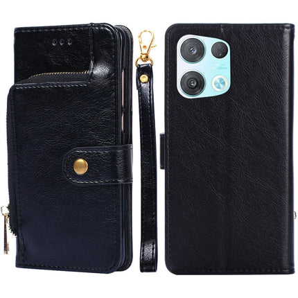 Zipper Bag PU + TPU Horizontal Flip Leather Phone Case, For OPPO Reno5 A, For OPPO Reno6 4G, For OPPO Reno8 5G, For OPPO Reno8 Pro 5G, For OPPO Reno8 Pro+ 5G, For OPPO Realme GT Master/Q3 Pro Carnival