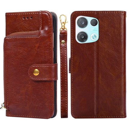 Zipper Bag PU + TPU Horizontal Flip Leather Phone Case, For OPPO Reno5 A, For OPPO Reno6 4G, For OPPO Reno8 5G, For OPPO Reno8 Pro 5G, For OPPO Reno8 Pro+ 5G, For OPPO Realme GT Master/Q3 Pro Carnival