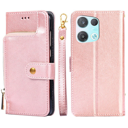 Zipper Bag PU + TPU Horizontal Flip Leather Phone Case, For OPPO Reno5 A, For OPPO Reno6 4G, For OPPO Reno8 5G, For OPPO Reno8 Pro 5G, For OPPO Reno8 Pro+ 5G, For OPPO Realme GT Master/Q3 Pro Carnival