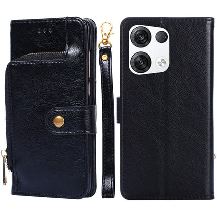 Zipper Bag PU + TPU Horizontal Flip Leather Phone Case, For OPPO Reno5 A, For OPPO Reno6 4G, For OPPO Reno8 5G, For OPPO Reno8 Pro 5G, For OPPO Reno8 Pro+ 5G, For OPPO Realme GT Master/Q3 Pro Carnival