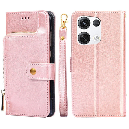 Zipper Bag PU + TPU Horizontal Flip Leather Phone Case, For OPPO Reno5 A, For OPPO Reno6 4G, For OPPO Reno8 5G, For OPPO Reno8 Pro 5G, For OPPO Reno8 Pro+ 5G, For OPPO Realme GT Master/Q3 Pro Carnival