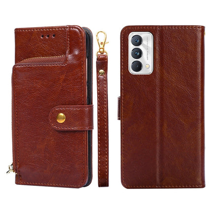 Zipper Bag PU + TPU Horizontal Flip Leather Phone Case, For OPPO Reno5 A, For OPPO Reno6 4G, For OPPO Reno8 5G, For OPPO Reno8 Pro 5G, For OPPO Reno8 Pro+ 5G, For OPPO Realme GT Master/Q3 Pro Carnival