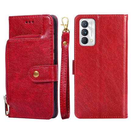 Zipper Bag PU + TPU Horizontal Flip Leather Phone Case, For OPPO Reno5 A, For OPPO Reno6 4G, For OPPO Reno8 5G, For OPPO Reno8 Pro 5G, For OPPO Reno8 Pro+ 5G, For OPPO Realme GT Master/Q3 Pro Carnival