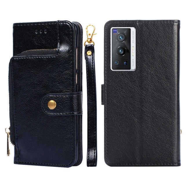 Zipper Bag PU + TPU Horizontal Flip Leather Phone Case, For vivo X70 Pro, For vivo X70 Pro+, For vivo Y15s Global Version, For vivo Y21/Y21s/Y33s