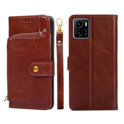Zipper Bag PU + TPU Horizontal Flip Leather Phone Case, For vivo X70 Pro, For vivo X70 Pro+, For vivo Y15s Global Version, For vivo Y21/Y21s/Y33s