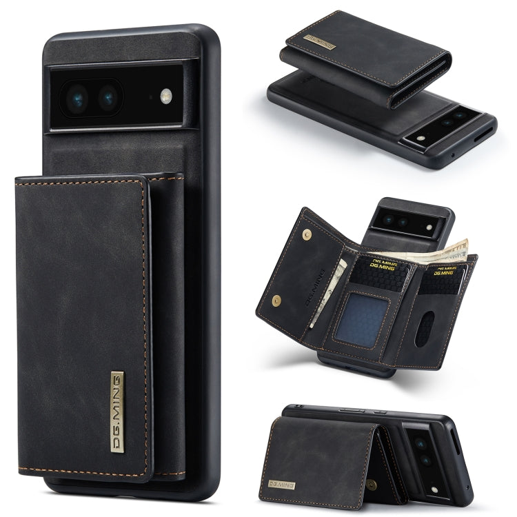 DG.MING M1 Series 3-Fold Multi Card Wallet + Magnetic Phone Case, For Google Pixel 7 5G, For Google Pixel 6A