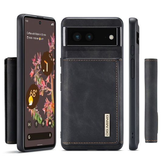 DG.MING M1 Series 3-Fold Multi Card Wallet + Magnetic Phone Case, For Google Pixel 7 5G, For Google Pixel 6A