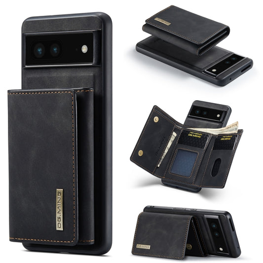 DG.MING M1 Series 3-Fold Multi Card Wallet + Magnetic Phone Case, For Google Pixel 7 5G, For Google Pixel 6A