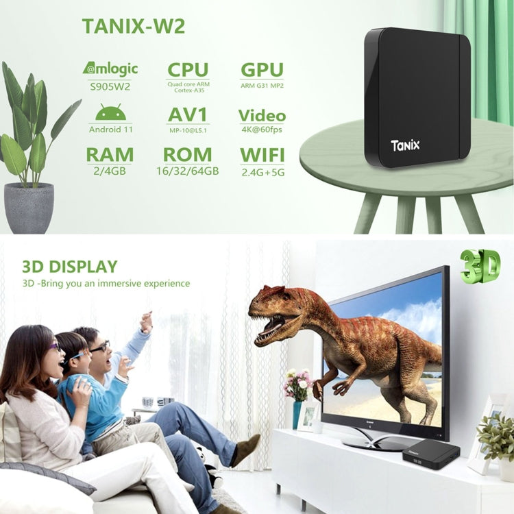 Tanix W2 Amlogic S905 Quad Core Smart TV Set Top Box