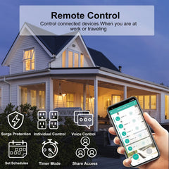 SM-SO306-M 4 Holes + 2 USB Multi-purpose Smart Power Strip, ZigBee 10A, ZigBee 16A, WiFi 10A, WiFi 16A