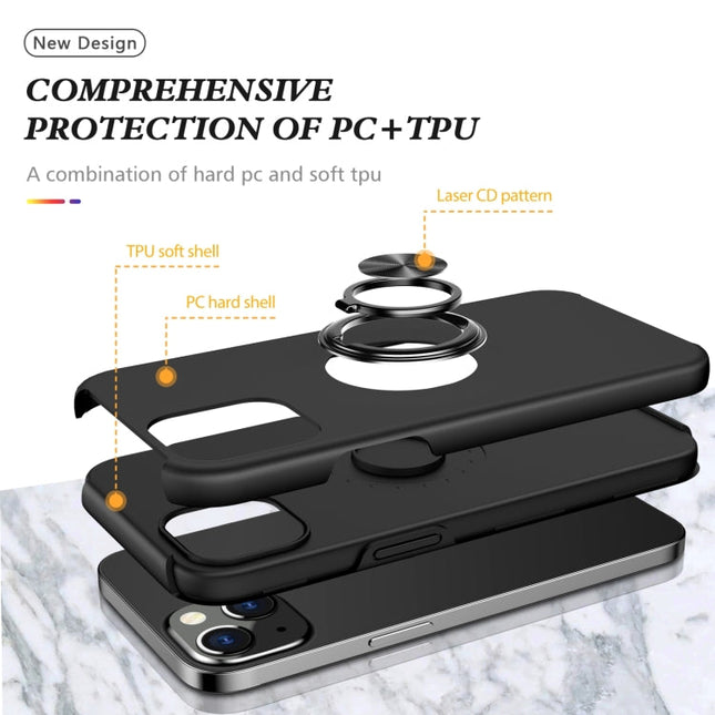 Magnetic Ring Kickstand Shockproof Phone Case, For iPhone 14 Pro Max