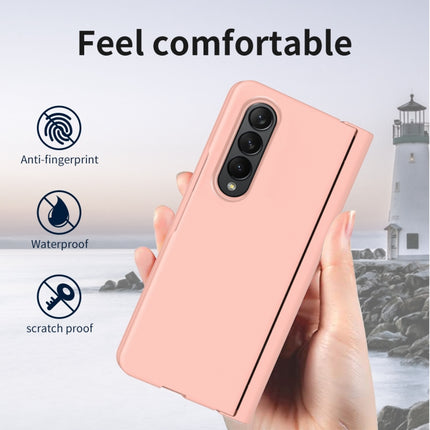 Macaron Hinge Phone Case with Stylus Pen Fold Edition & Protective Film, For Samsung Galaxy Z Fold4
