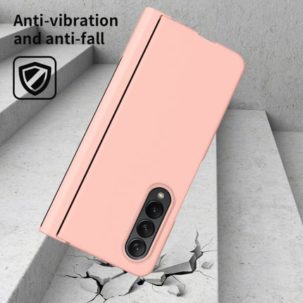 Macaron Hinge Phone Case with Stylus Pen Fold Edition & Protective Film, For Samsung Galaxy Z Fold4