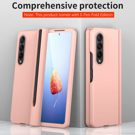 Macaron Hinge Phone Case with Stylus Pen Fold Edition & Protective Film, For Samsung Galaxy Z Fold4