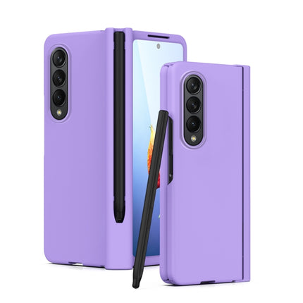 Macaron Hinge Phone Case with Stylus Pen Fold Edition & Protective Film, For Samsung Galaxy Z Fold4