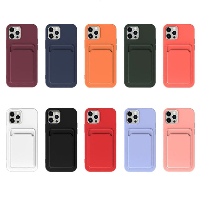 TPU + Flannel Lining Card Slots Phone Case, For iPhone 14 Plus