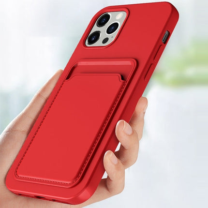 TPU + Flannel Lining Card Slots Phone Case, For iPhone 14 Plus