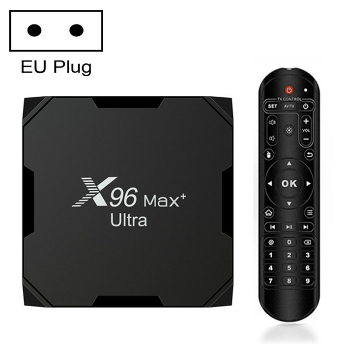 X96 Max+ Ultra Android 11 TV Box 4GB+64GB – Amlogic S905X4 8K EU Plug