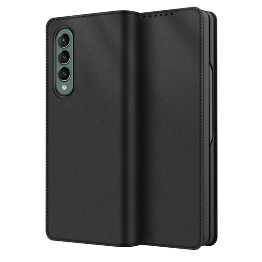 Split Type Horizontal Flip Foldable Leather Phone Case, For Samsung Galaxy Z Fold4