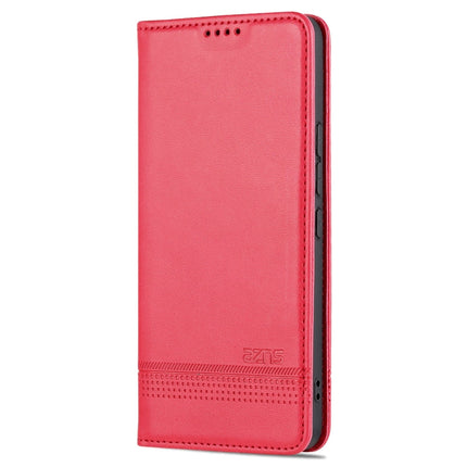 AZNS Magnetic Calf Texture Leather Phone Case