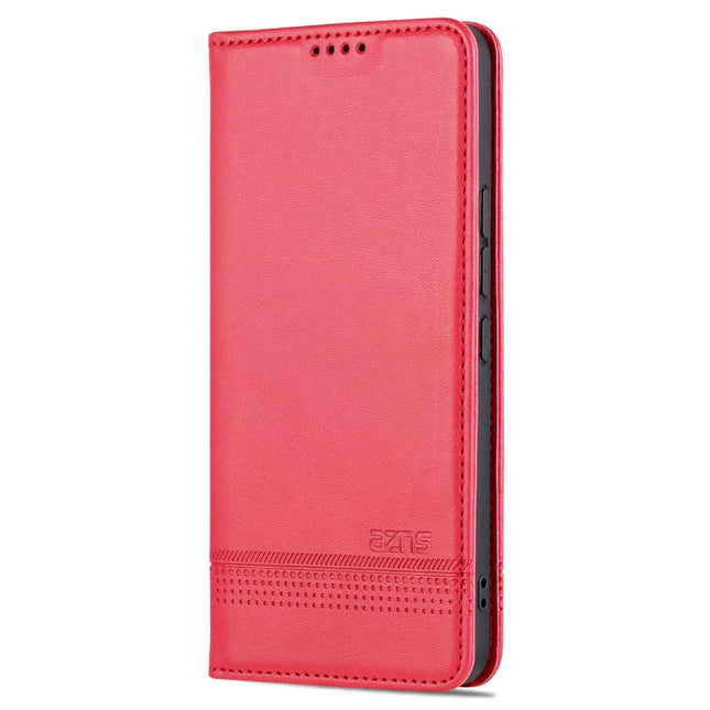 AZNS Magnetic Calf Texture Leather Phone Case