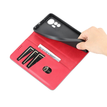 AZNS Magnetic Calf Texture Leather Phone Case