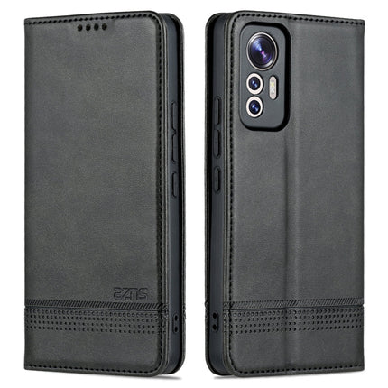 AZNS Magnetic Calf Texture Leather Phone Case