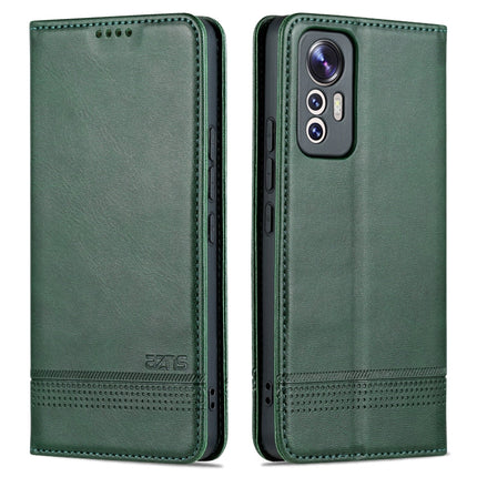 AZNS Magnetic Calf Texture Leather Phone Case