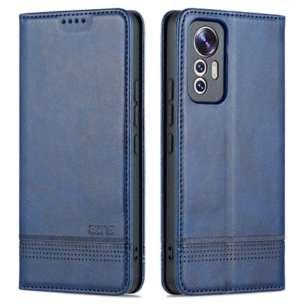 AZNS Magnetic Calf Texture Leather Phone Case