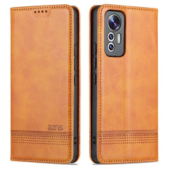 AZNS Magnetic Calf Texture Leather Phone Case, For Xiaomi 12 Lite, For Xiaomi Redmi Note 11T Pro / Poco X4 GT