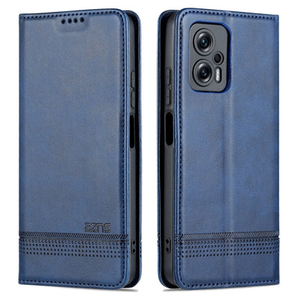 AZNS Magnetic Calf Texture Leather Phone Case