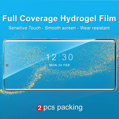 2 PCS imak Curved Full Screen Hydrogel Film Front Protector, For Honor 70 5G, For Honor 70 Pro 5G/70 Pro+ 5G